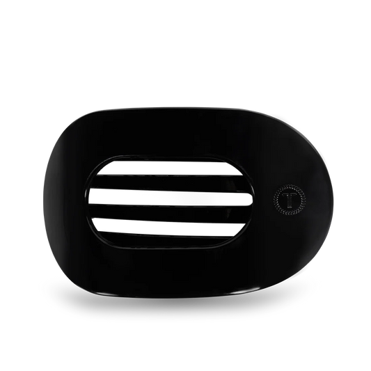 Round Flat Hair Clip | Large | Jet Black