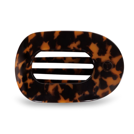 Round Flat Hair Clip | Large | Tortoise