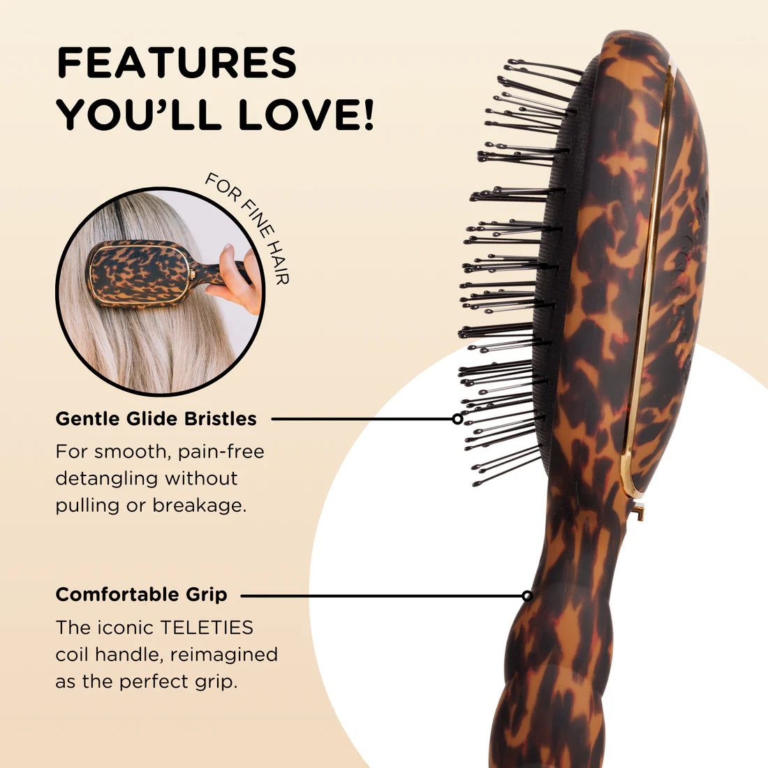 Detangler Hair Brush Fine