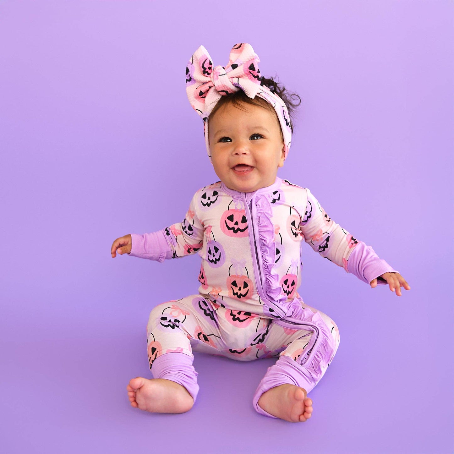 RUFFLE Bamboo Halloween Pumpkins Baby