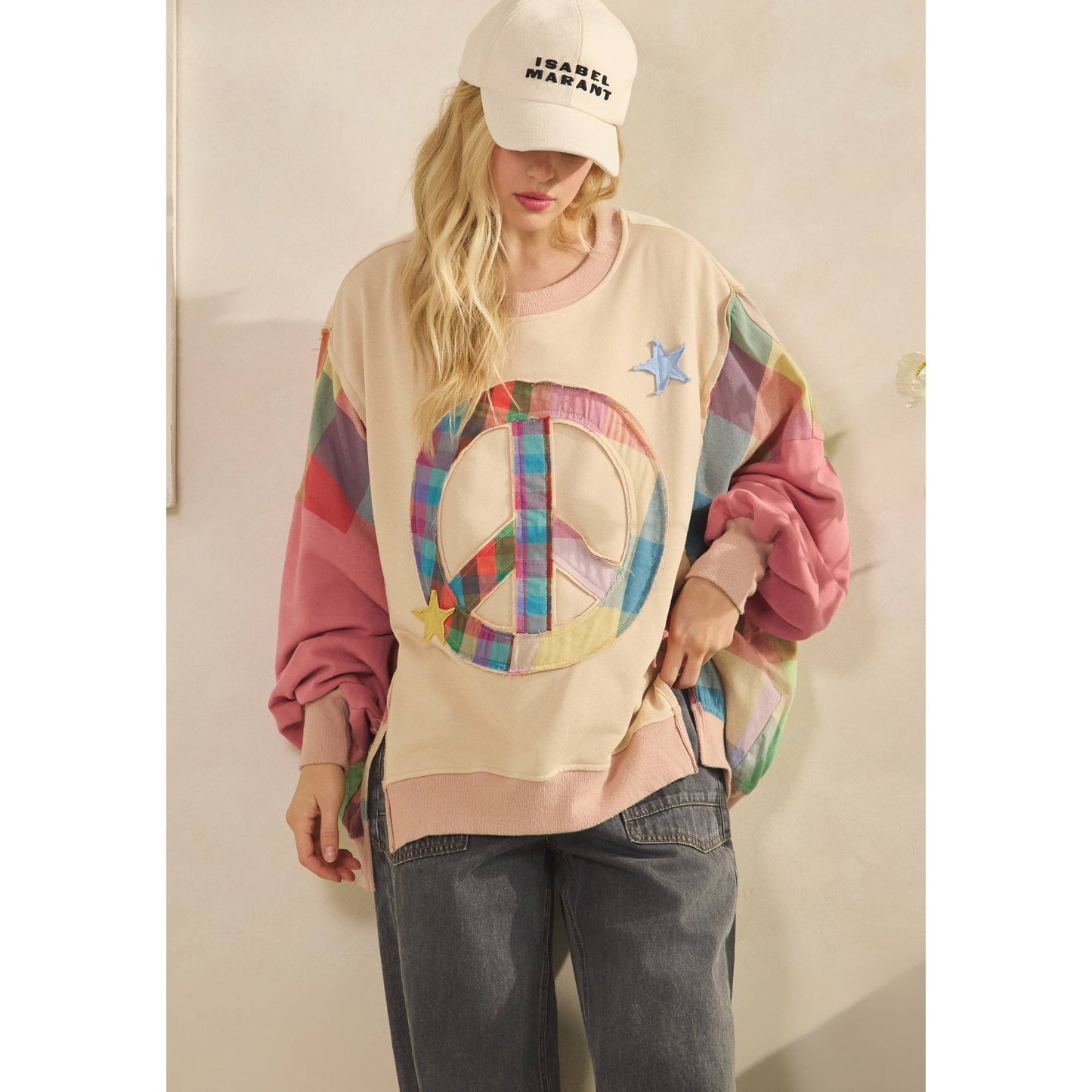 PEACE SIGN SWEATSHIRT