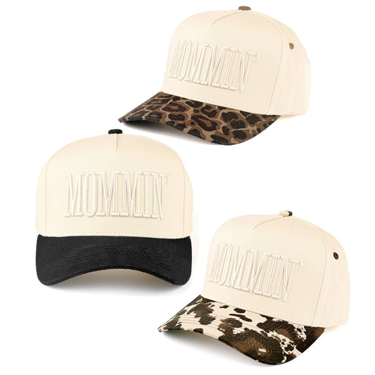 C.C MOMMIN Letter Two Tone Trucker Cap