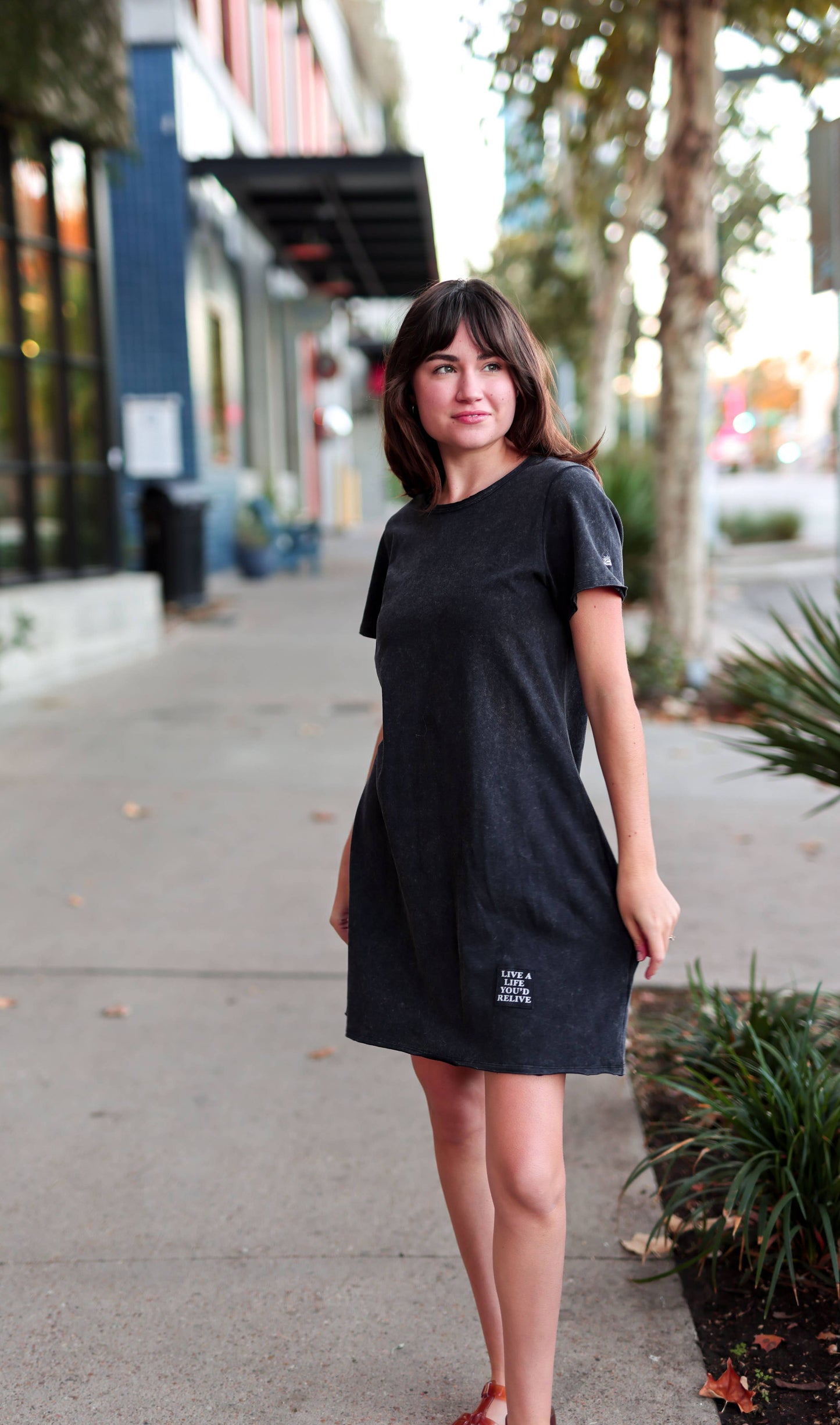 Mineral Wash Dress (Midnight)
