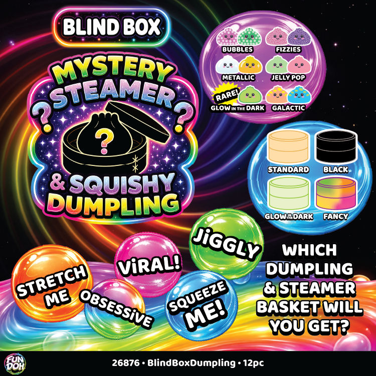 Fun Doh Blind Box Squishy Steamer Dumpling VIRAL