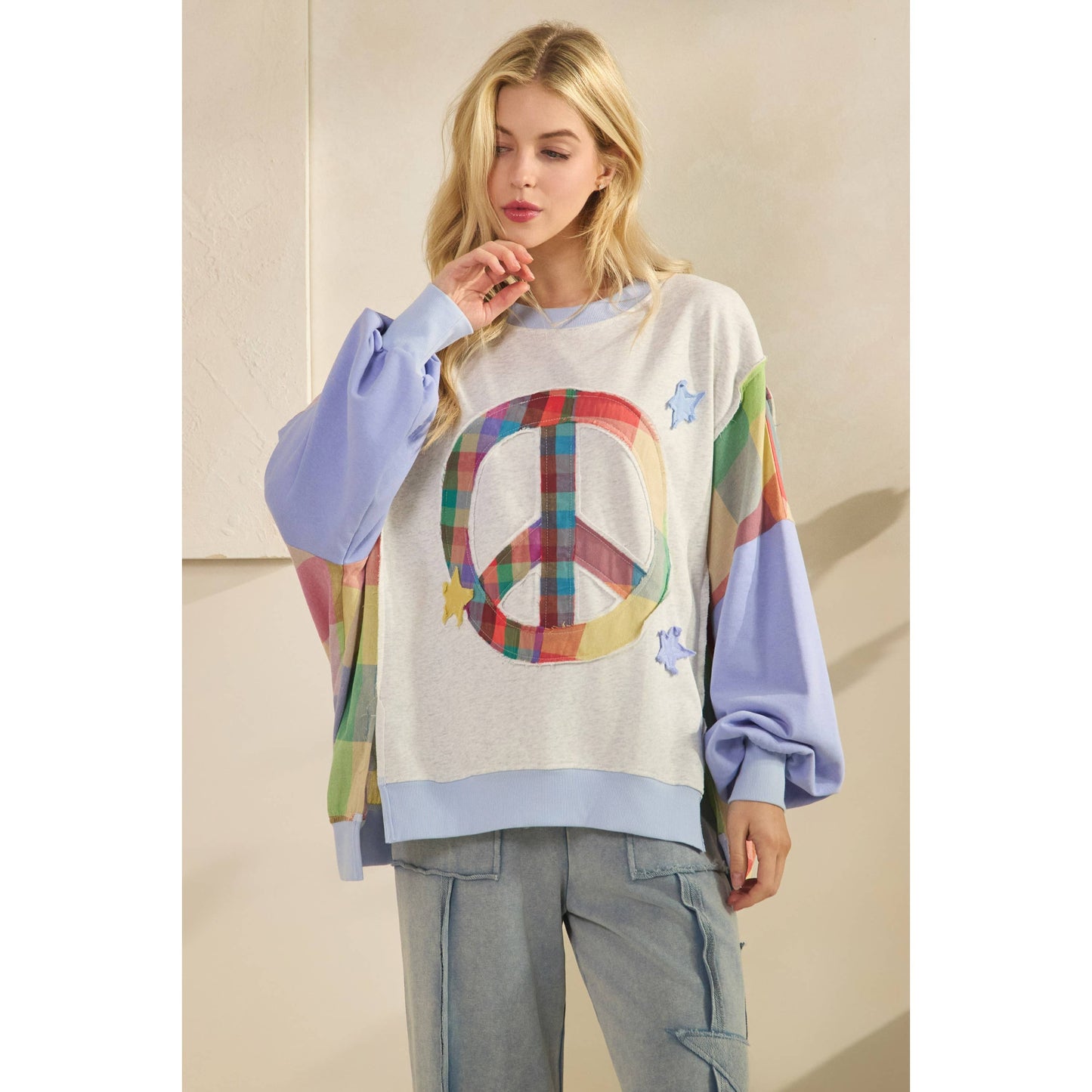 PEACE SIGN SWEATSHIRT