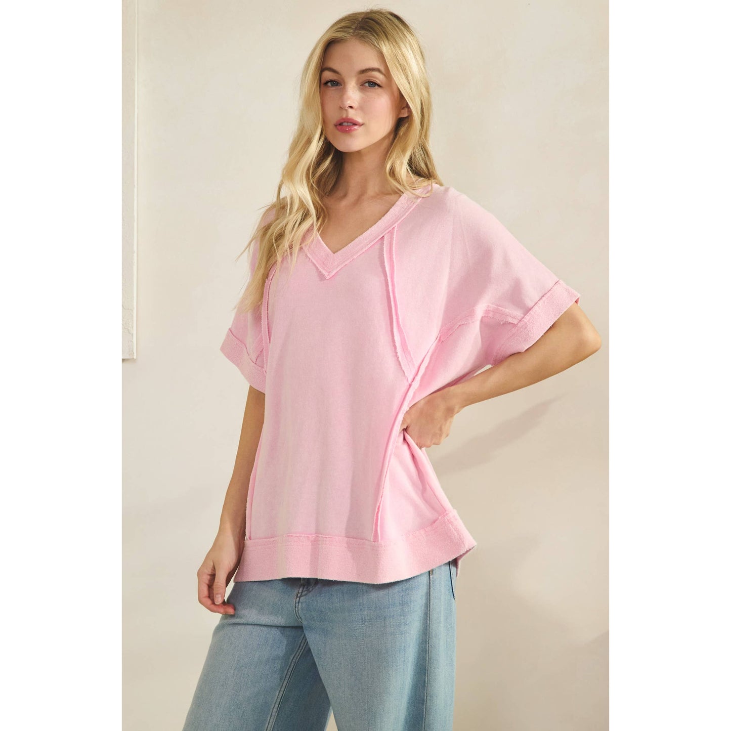 MINERAL WASH VINTAGE SEAM TEE