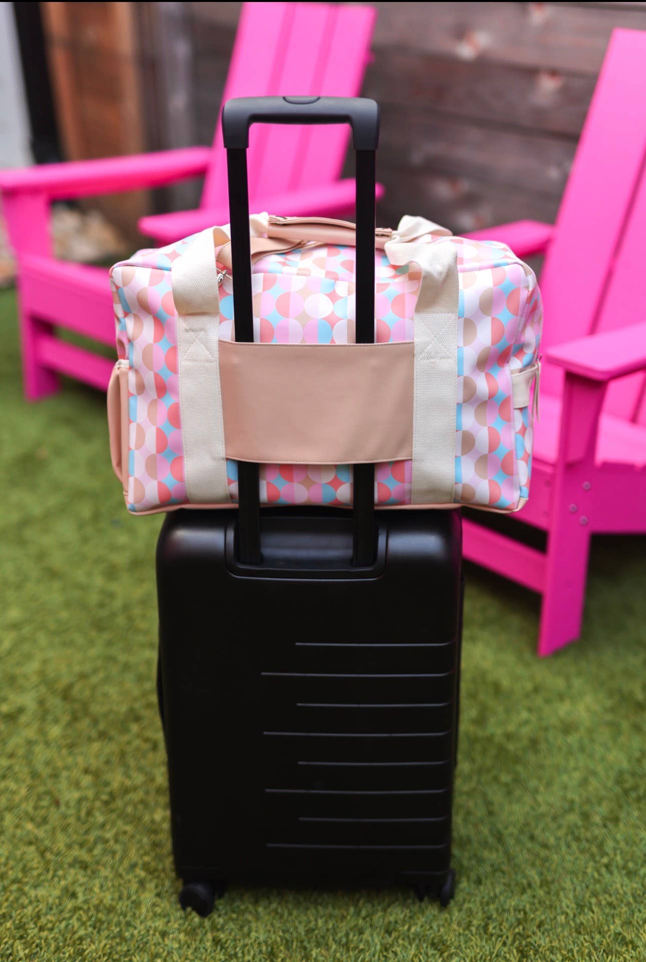 Duffle Bag - Nashville (Pink/Tan) 