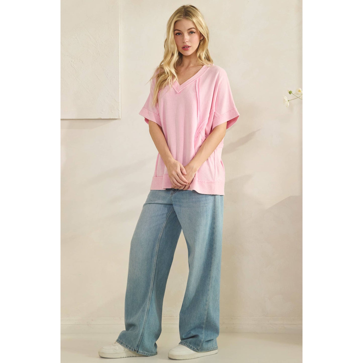 MINERAL WASH VINTAGE SEAM TEE