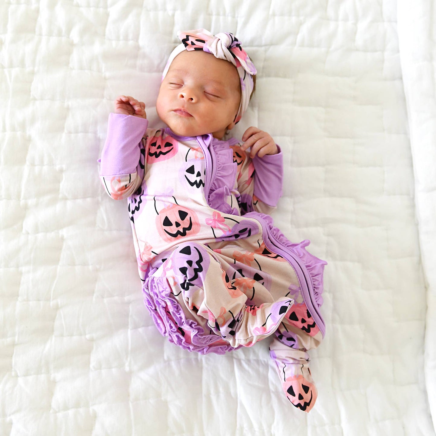 RUFFLE Bamboo Halloween Pumpkins Baby