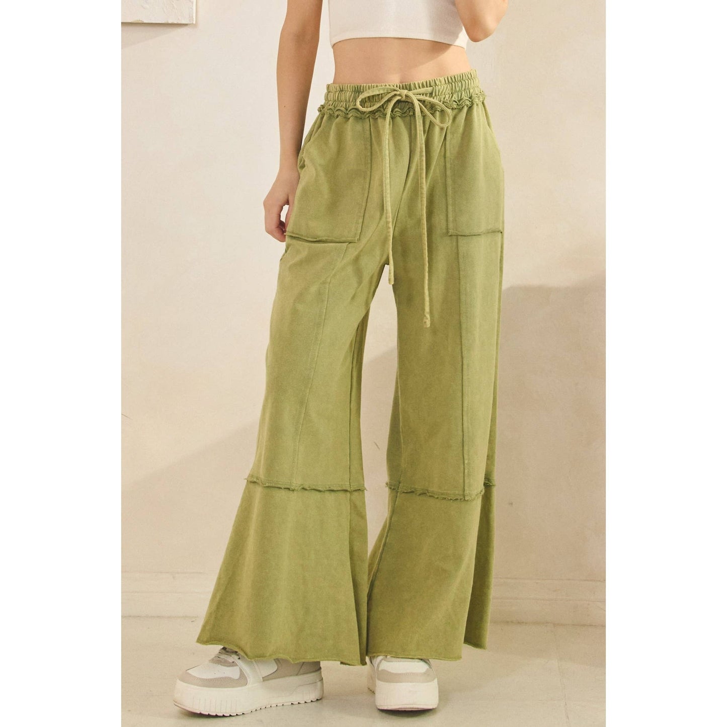 MINERAL WASHED PANTS