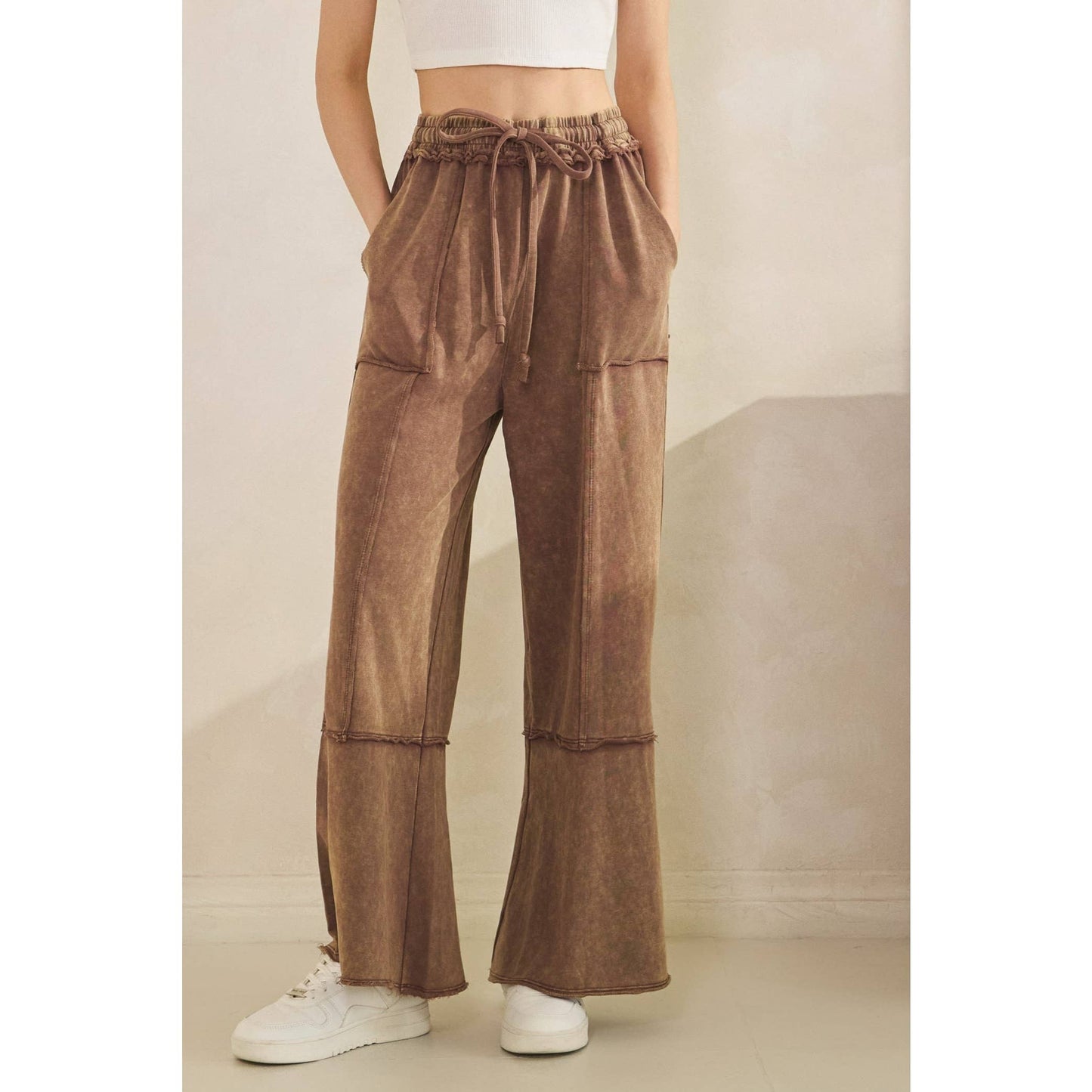 MINERAL WASHED PANTS