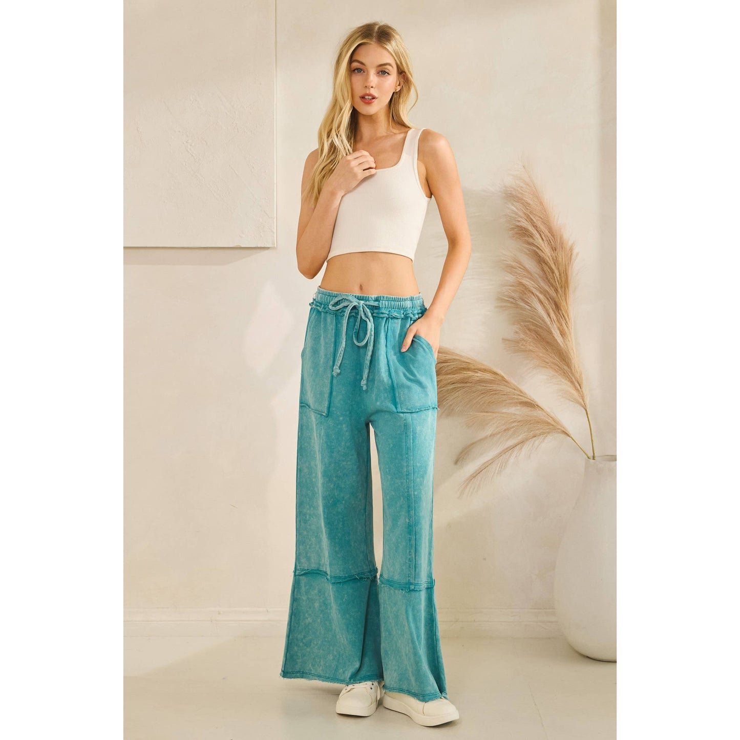 MINERAL WASHED PANTS