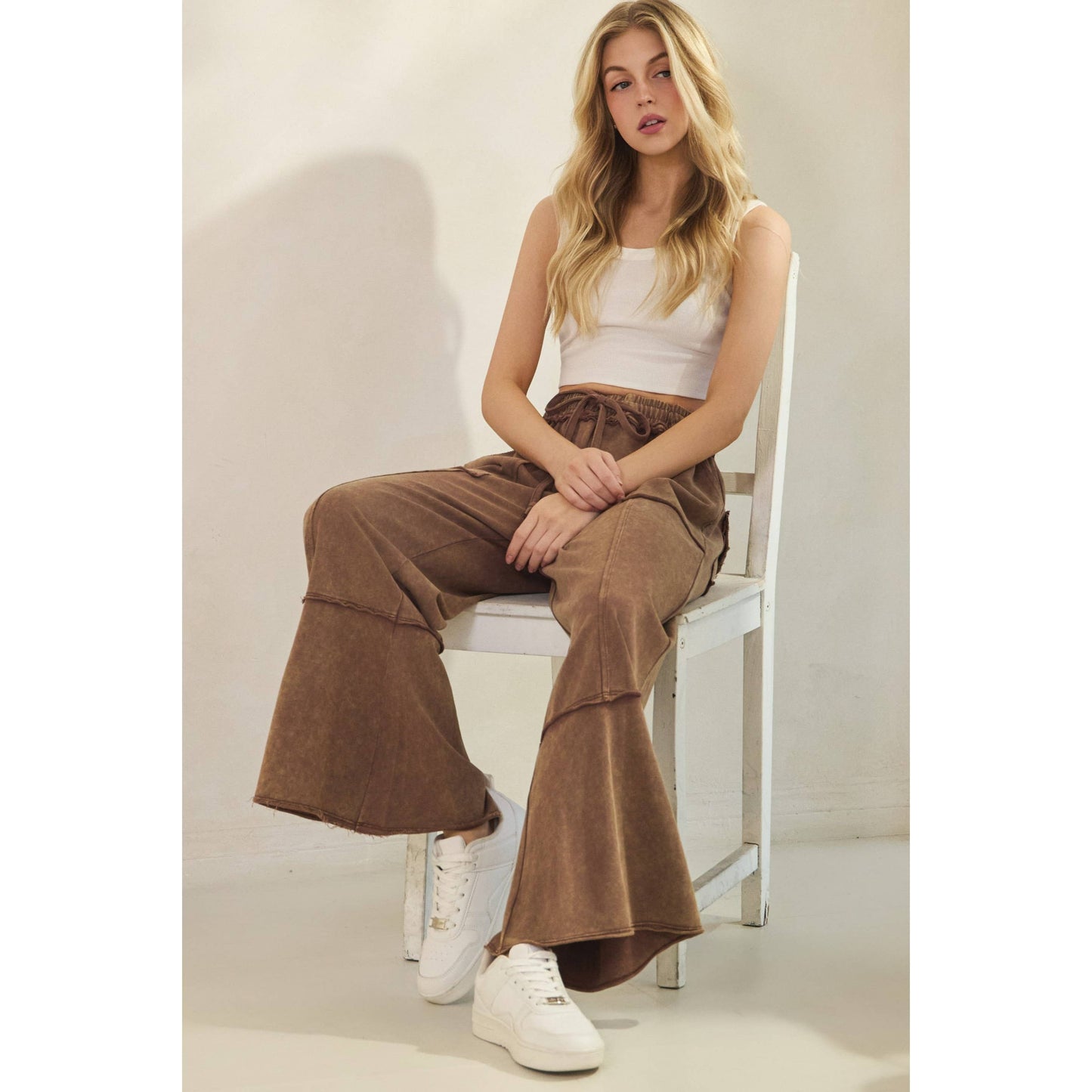 MINERAL WASHED PANTS