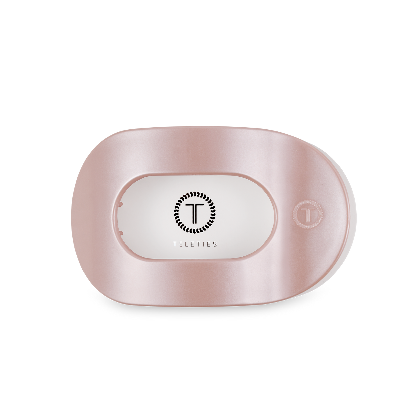 Round Flat Hair Clip | Medium | Pearly Pink