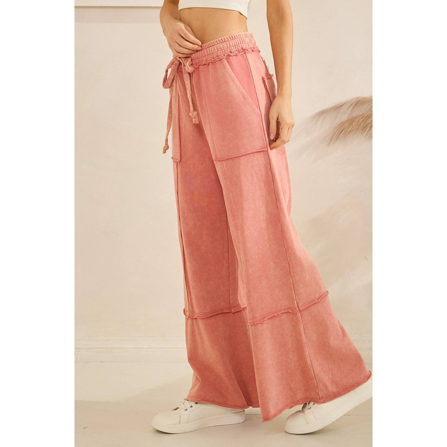 MINERAL WASHED PANTS