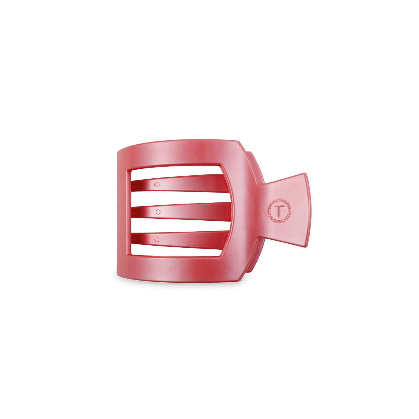 Square Flat Hair Clip | Small | Calming Coral