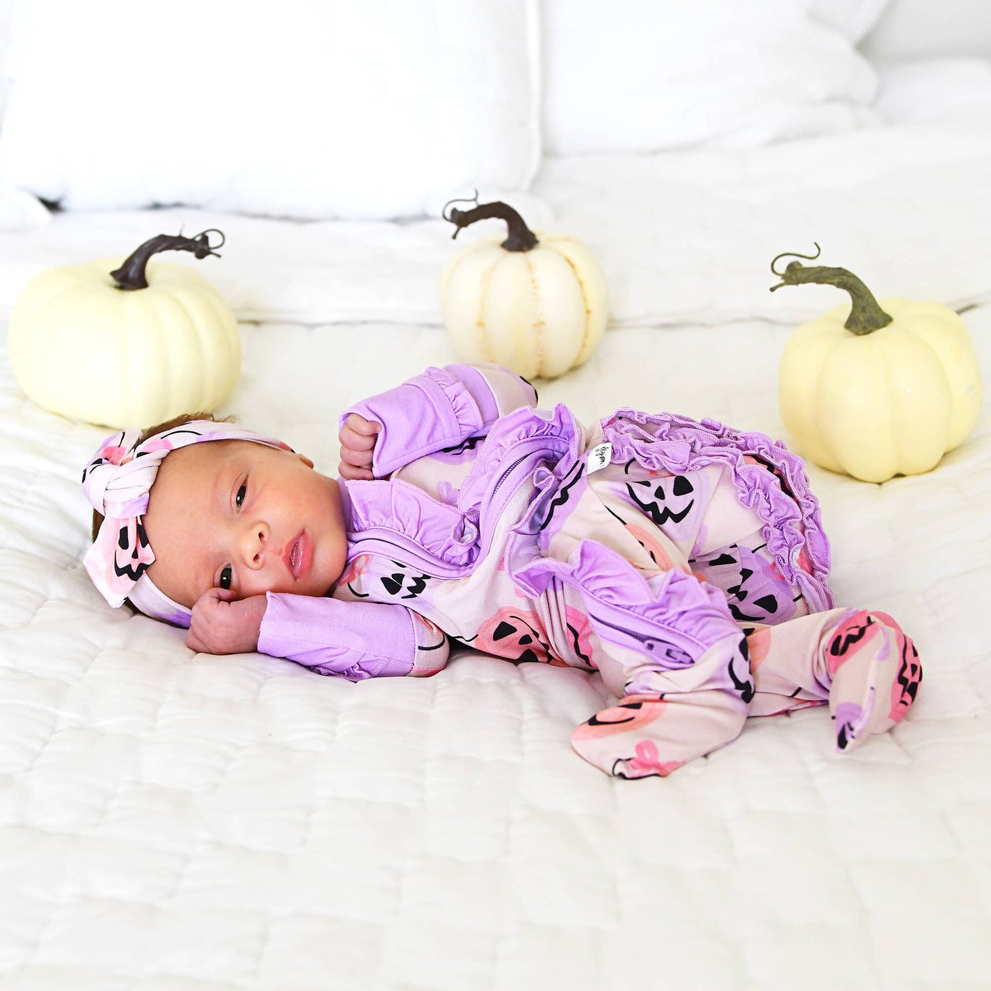 RUFFLE Bamboo Halloween Pumpkins Baby